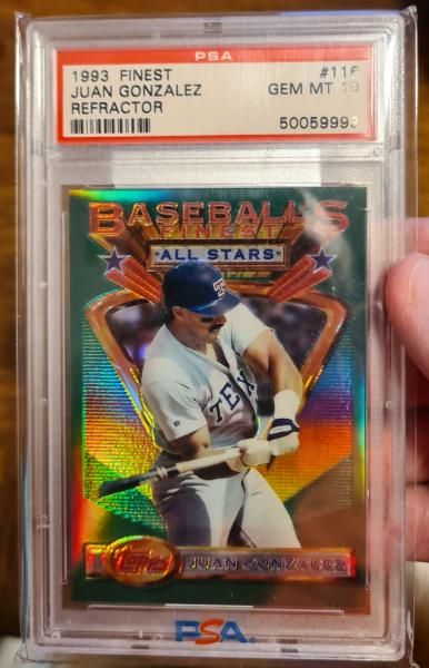 1993 Finest refractor PSA 10 front 1