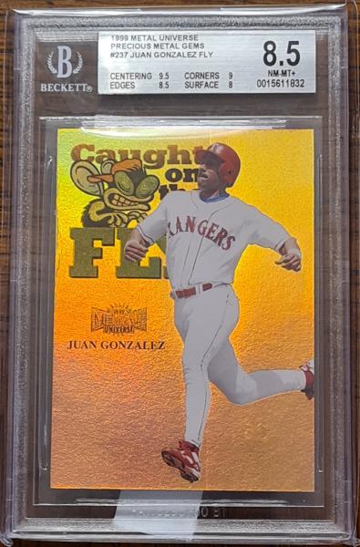 1999 Metal Universe Precious Metal Gems BGS 8.5 Front